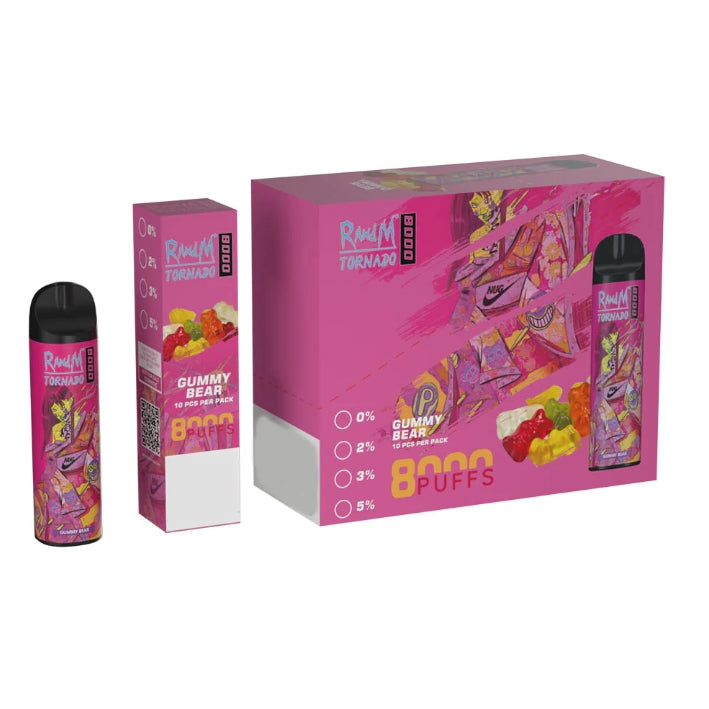 Annavape Randm Tornado 8000 Puff Vapes 16ml 0% 2% 3% 5% Disposable Electronic