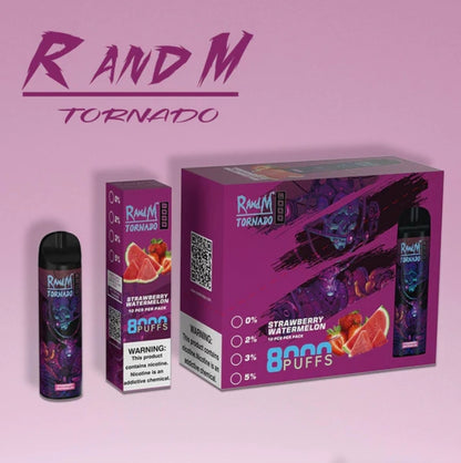 Annavape Randm Tornado 8000 Puff Vapes 16ml 0% 2% 3% 5% Disposable Electronic