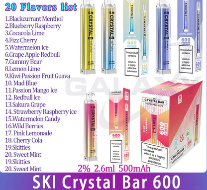 Annavape Ske Crystal Bar 600 Quality Nicotine Electronic Cigarette