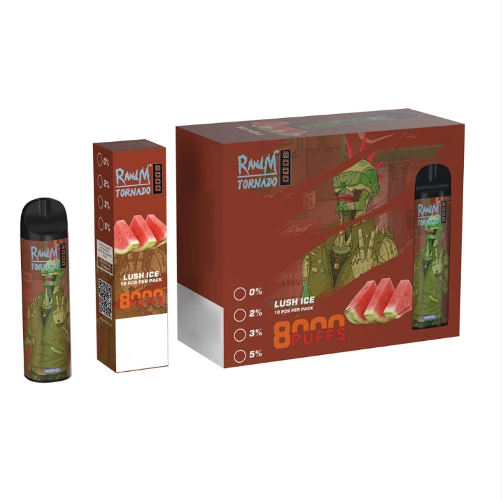 Annavape Randm Tornado 8000 Puff Vapes 16ml 0% 2% 3% 5% Disposable Electronic