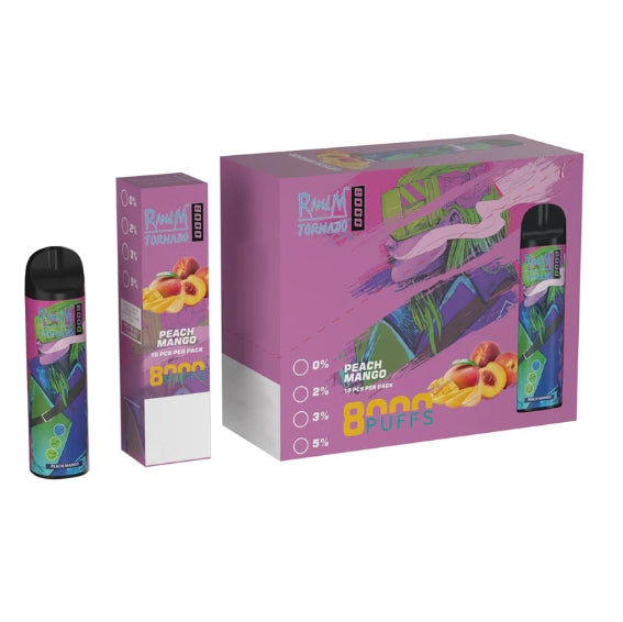 Annavape Randm Tornado 8000 Puff Vapes 16ml 0% 2% 3% 5% Disposable Electronic