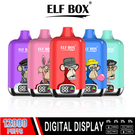Annavape Elf Box Digital 12000 Puff Disposable Vape  0% 2% 3% 5%
