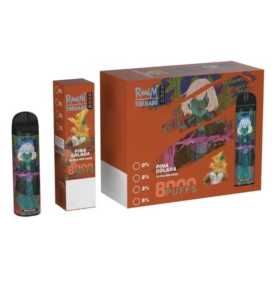 Annavape Randm Tornado 8000 Puff Vapes 16ml 0% 2% 3% 5% Disposable Electronic