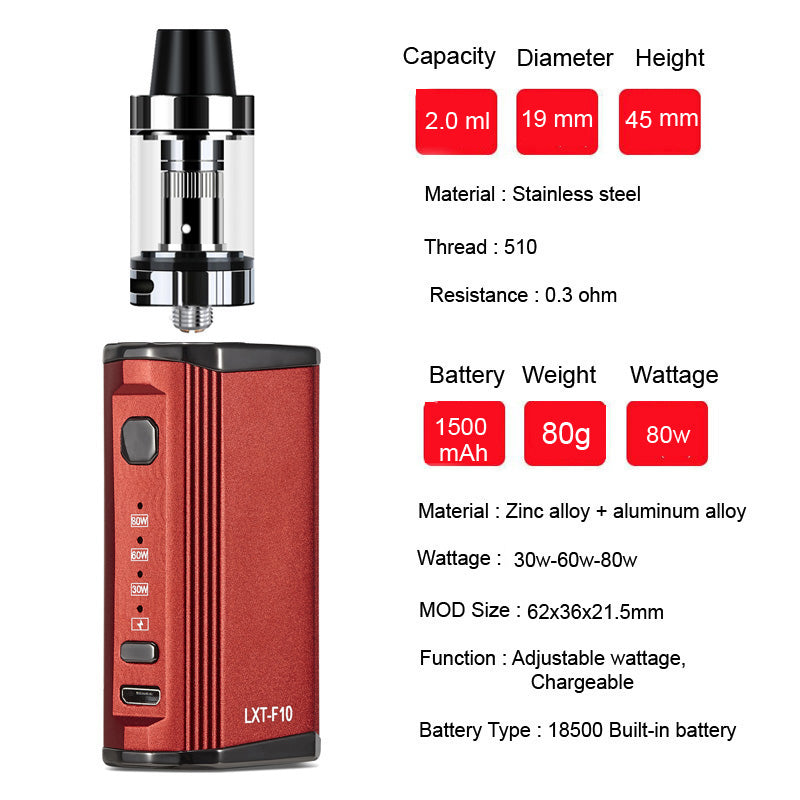 Original Vape Box Mod Kit Vapor 80W OLED Device With 1850Mah Built-In Batteries Rechargeable Vape Free Shipping