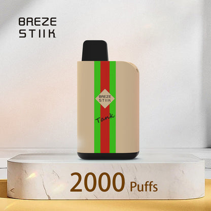 Original Breze Stiik Tank 2000 Puffs 6500mAh Replaceable Cartridge Vape Kit Device (Free Shipping)